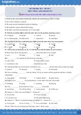 Đề thi học kì 2 Tiếng Anh 6 Right on! - Đề số 1